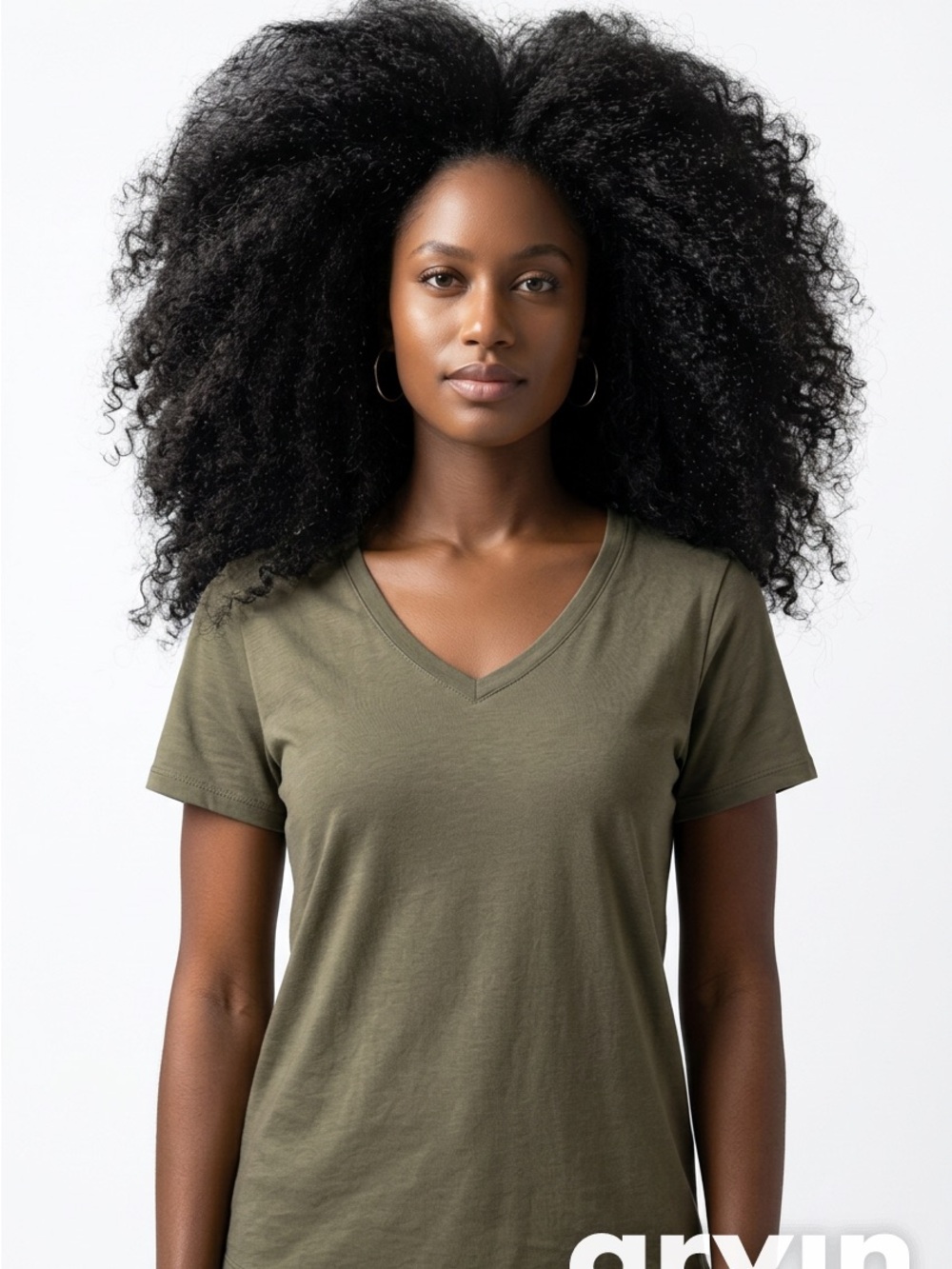 PureJill Olive V-Neck XL Women's Tee